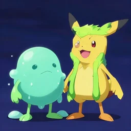 mixture between ditto and jynx, slime lady pokemon hybrid, lips and blob