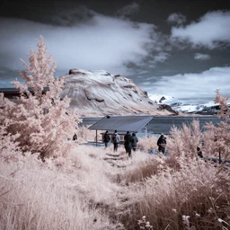 infrared photography of iceland