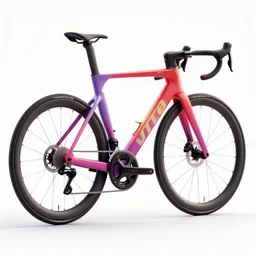 futuristic road bicycle concept, vivid colours, white background, octane render, 3 d cgi