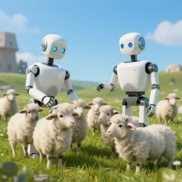 robots dreaming of electric sheep