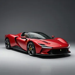 “A 2025 Ferrari Daytona Spyder Concept, studio lighting”