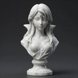 girl, hiroyuki takahashi style, marble statue style, 3 d perfect render style, horror style, 3 d perfect render style, vampire style, 3 d perfect render style