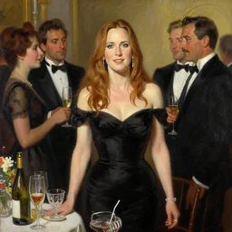 carrie fisher attending a birthday party, highly detailed painting by gaston bussiere, craig mullins, j. c. leyendecker 8 k