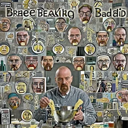 Walter white in his lab with Jesse Pinkman Cooking Noodles , 8k UHD photography , perfect faces , award winning , Breaking bad aesthetic