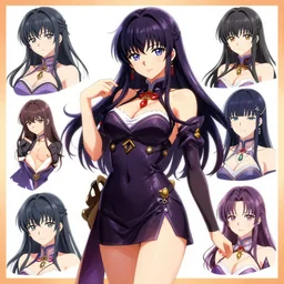 An anime character reference sheet of a sexy anime sorceress, by Stanley Artgerm Lau, WLOP, Rossdraws, James Jean, Andrei Riabovitchev, Marc Simonetti, and Sakimichan, SFW, trending on artstation