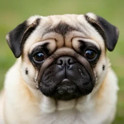 bumblebee pug, soft and fluffy, macro photography, high resolution photo