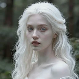 hyperrealism photography hyperrealism concept art of highly detailed beautiful sexy ethereal white woman portrait art ( fantasycore ) nature by wes anderson and hasui kawase and scott listfield fantasy style hyperrealism rendered in blender and octane render volumetric natural light