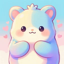 pastel vibrant color romantic cute animal hyperbeast by Brock Hofer digital art, ArtStation  GTA cover comics style