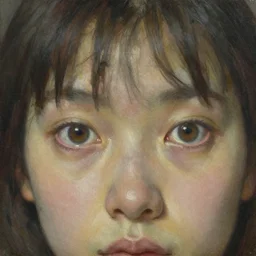 beksinski, zdzislaw - her eyes wide, oil on canvas