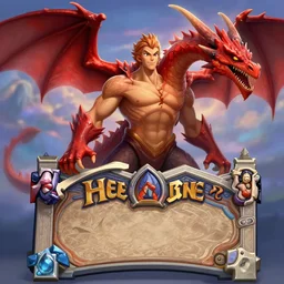 Full body Hearthstone official professional art, with realistic beautiful body & face & eyes. Every following words is important: a red dragon in the sky. Completly coherent and well drawned physical body parts, ArtStation. Very detailed hands with 5 coherent fingers.