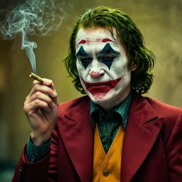 saul goodman as joker, smoking weed