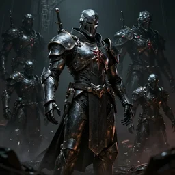 knight trooper protagonist character sheet, scorn themed dark sf biomechanical, intricate artwork masterpiece, ominous, dramatic horror cinematic lighting, volumetric 8 k, by josan gonzalez, alexey egorov, kilian eng, trending on cgsociety, octane render, 8 k