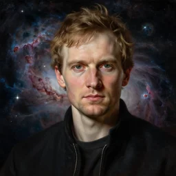 portrait of Magnus Carlsen in the space with nebulae, realistic painting, classical painting, high definition, digital art, dramatic lighting, matte painting, very detailed, realistic