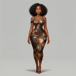 beautiful nigerian woman, extremely detailed, sharp focus, wide view, full body shot, smooth, digital illustration, by, james jean, by rossdraws, frank franzzeta, sakimichan, jeremy lipking