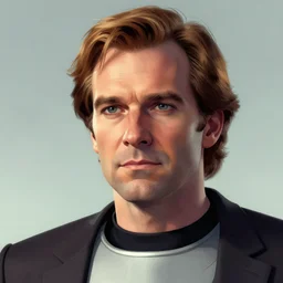portrait of Commander Data, Greg rutkowski, Trending artstation, cinematográfica, digital Art