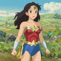 Yui Hatano as Wonderwoman, Makoto Shinkai