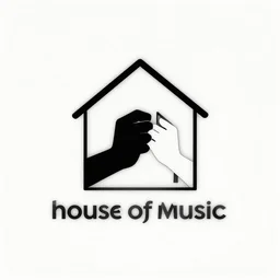 house of music simple logo