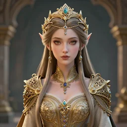 gorgeous elven princess, ornate 4 k intricate detailed octane render
