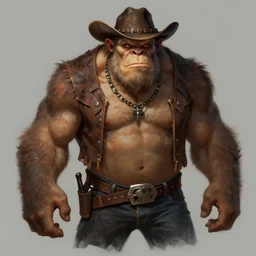 character concept portrait, ugly ogre, redneck country, style in digital painting, concept art, smooth, sharp focus, illustration, from metal gear, by ruan jia and mandy jurgens and william - adolphe bouguereau, artgerm