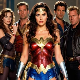 A portrait of Jennifer Connelly dressed as wonder woman by Boris Vallejo ,Julie Bell, Brom ,Frank Frazetta , Jeff Easley , cinematic ,high quality