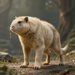 a beige lombax, realistic, cinematic, hdr, fantasy