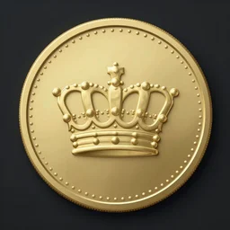 single coin ui 2 d mark of a crown in the centre