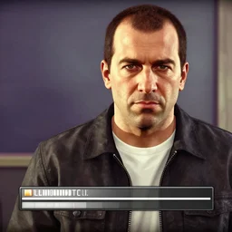 GTA V loading screen portrait of ben shapiro up close