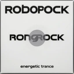 album art, the band name is roborock, album name is energetic trance music, band with 3 steampunk robots on a dj desk with a cd mixer, 8 k, flourescent colors, halluzinogenic, multicolored, exaggerated detailed, front shot, 3 d render, octane