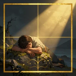 drunken stupor by disney concept artists, blunt borders, rule of thirds, golden ratio, godly light