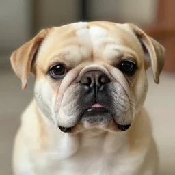 ugly dog with highly squishable face | photograph