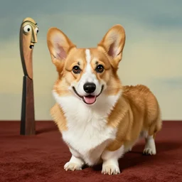 pembroke welsh corgi surrealism salvador dali