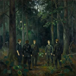 Secret rebels base deep in the forest by Emil Nolde