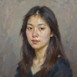portrait of an amis woman ( 3 5 ) from taiwan in 2 0 2 1, an oil painting by ross tran and thomas kincade