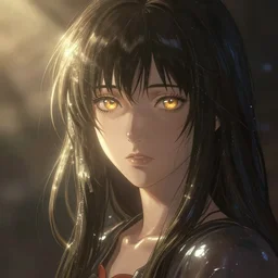 a portraita woman - kun, shiny, intricate, tone mapped, ambient lighting, highly detailed, digital painting, artstation, concept art, 4 k, god rays, stunning beautiful, glowing eyes, sharp focus, by makoto shinkai and akihiko yoshida and hidari and wlop