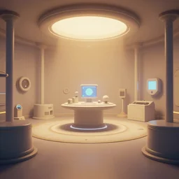 screenshot of fortnite, liminal underground laboratory, photorealistic, retrofuturism, minimalist, soft vintage glow