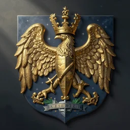 coat of arms. digital painting, by valerian city of a thousand planets, by ruan jin #, by mandy jurgens #, by artgerm #, william - adolphe bouguerea #