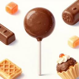a jello chocolate candy lollipop snickers bar icecream cake muffin jaffa marshmallow nougat waffle candy gummy jelly sandwich, volumetric lighting, octane render, unreal engine, 8k, hd, perfect, decadent, highly detailed, stroopwaffel