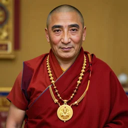 dalai - lama with pimp gold necklace
