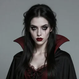 the vampire girl portrait, fantasy art, concept art, photorealistic, highly detailed, -H 1000