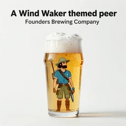 “A Wind Waker themed beer by Founders Brewing Company advertisement”