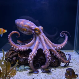 An octopus in a sensory stimulation room