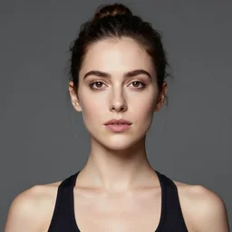 a masterpiece portrait photo of a beautiful young woman yoga instructor who looks like a manic pixie dream girl mary elizabeth winstead, symmetrical face