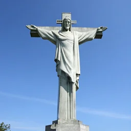 giant concrete statue of Jesus Christ on a cross