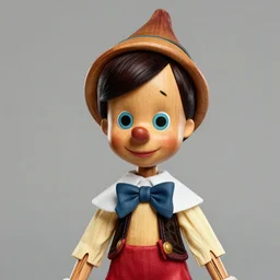 beautiful portrait of jennifer lawrence as a wooden puppet in pinocchio. character design by disney, charlie bowater, ross tran, artgerm, and makoto shinkai, detailed, soft lighting, rendered in octane