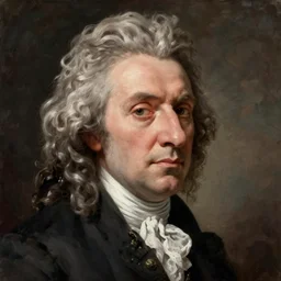 Samuel Johnson portrait, huge nose, meme, Sir Joshua Reynolds, 1775 oil painting, 8k, photorealistic brush strokes, trending on artstation