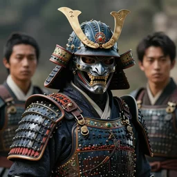 a portrait of sci fi black japanese armored with samurai mask by karol bak, james jean, tom bagshaw, rococo, sharp focus, trending on artstation, cinematic lighting, hyper realism, octane render, 8 k, hyper detailed, vivid, ultra detailed, highly detailed