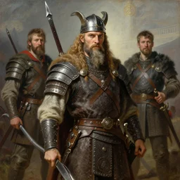 viking warrior, highly detailed painting by gaston bussiere, craig mullins, j. c. leyendecker 8 k