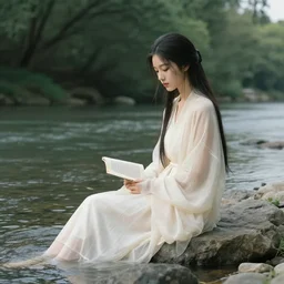 “a goddess beside a river”