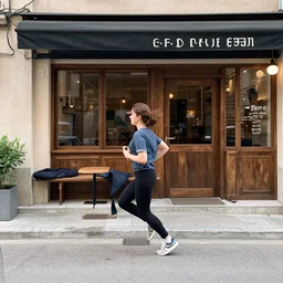 running on empty after lack of sleep, running for coffee