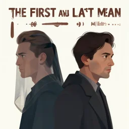 the first and last men, hard scifi book cover illustration